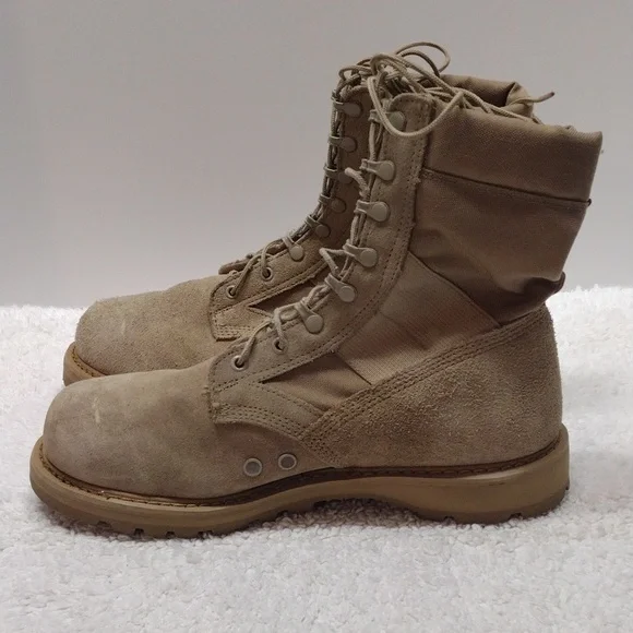 Men's Rocky Tan Military Hot Weather Army Combat Boots Size 11.5W - Picture 7 of 15